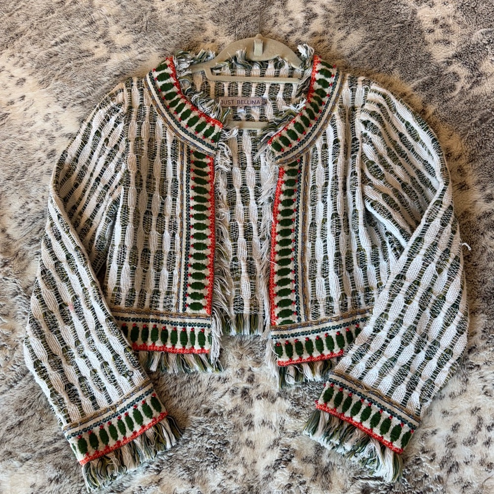 Just Bellina Multicolor Textured Jacket